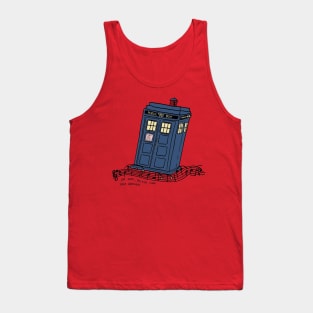 Tardis with Doctor Who Theme Music Tank Top